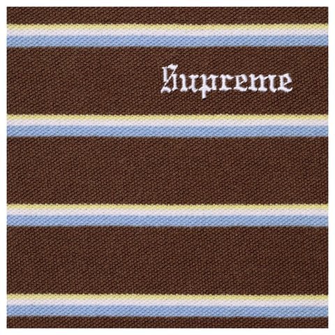 Supreme Stripe Polo - Brown