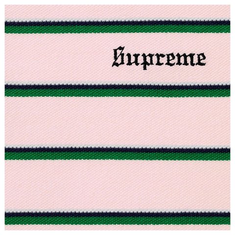 Supreme Stripe Polo - Pink