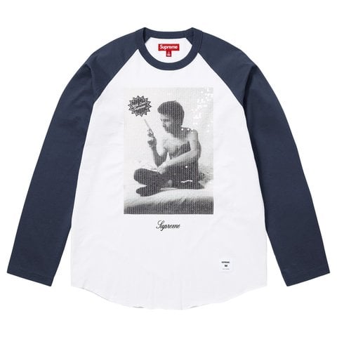 Supreme/Larry Clark Sequin Raglan L/S Top - SupremeCommunity