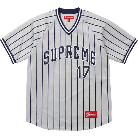Supreme Baseball Jersey - Pinstripe