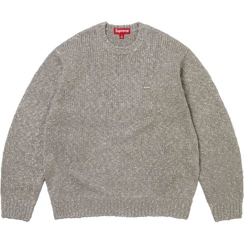 Supreme Bouclé Small Box Sweater - Grey