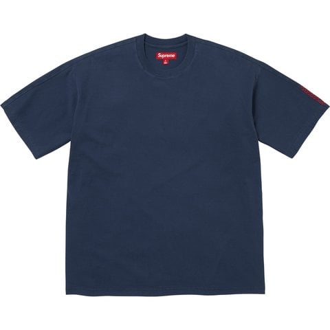 Supreme Checkerboard Intarsia S/S Top - Navy