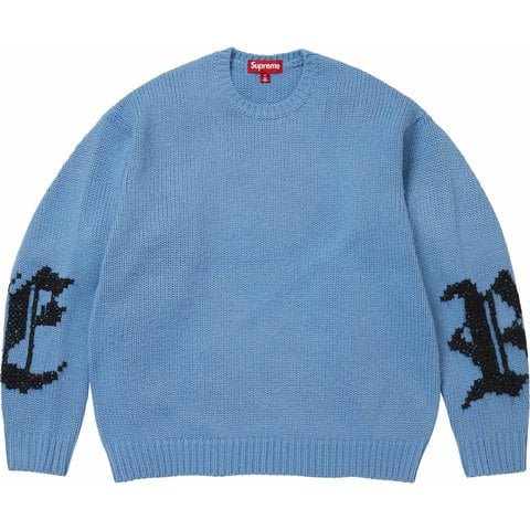 Supreme Cross Stitch Logo Sweater - Blue
