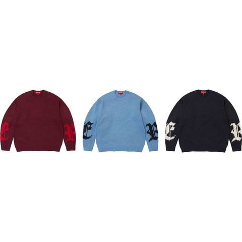 Supreme Cross Stitch Logo Sweater - Group Shots
