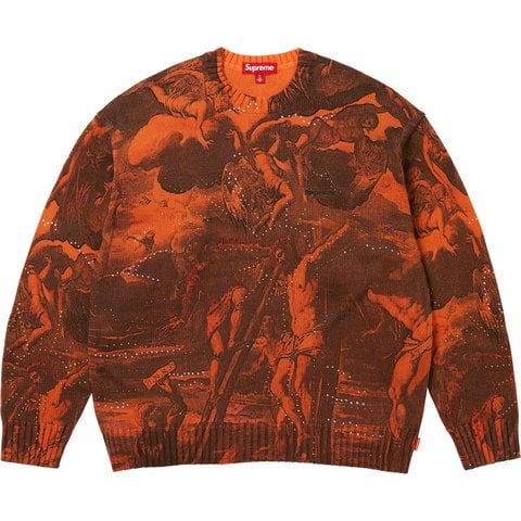 Supreme Crucifixion Sweater - Orange
