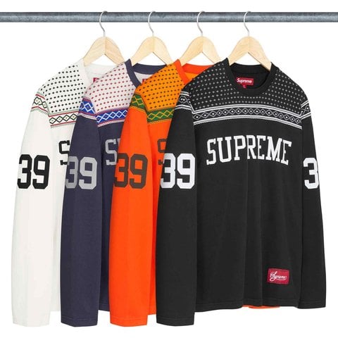 Supreme Fair Isle Football Top - Group Shots
