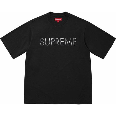 Supreme Hearts Studded S/S Top - Black