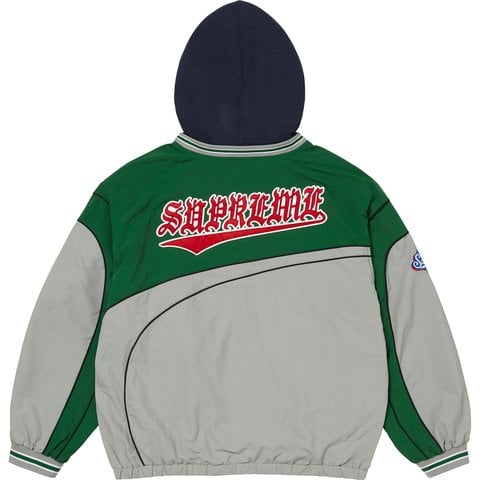 Supreme Hooded Warm Up Pullover - Grey