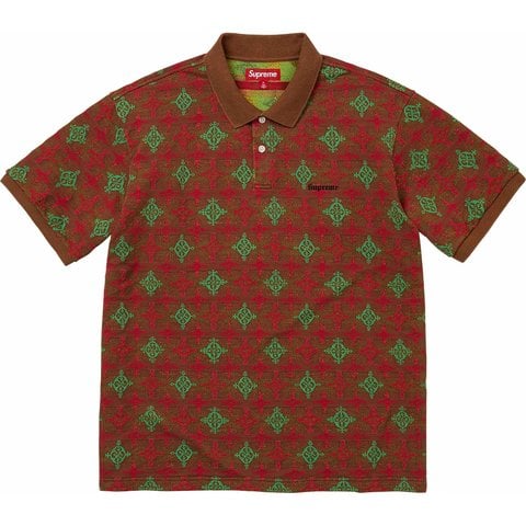 Supreme Jacquard Polo - Brown