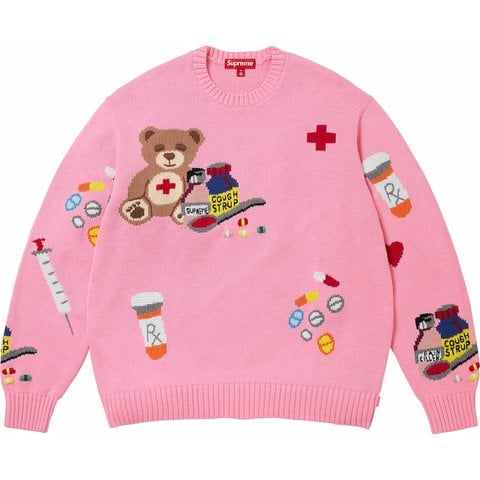Supreme Medicine Sweater - Light Pink