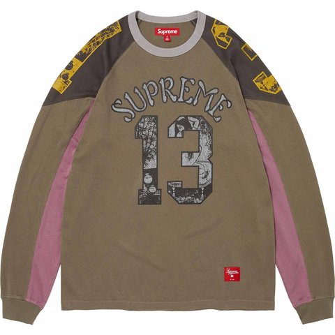 Supreme Paneled Raglan L/S Top - Dark Olive