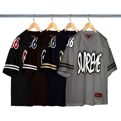 Supreme Reflective Football Jersey - Group Shots