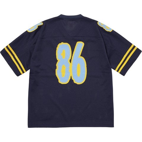 Supreme Reflective Football Jersey - Navy