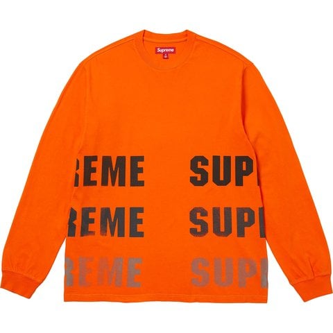 Supreme Reflective L/S Top - Orange