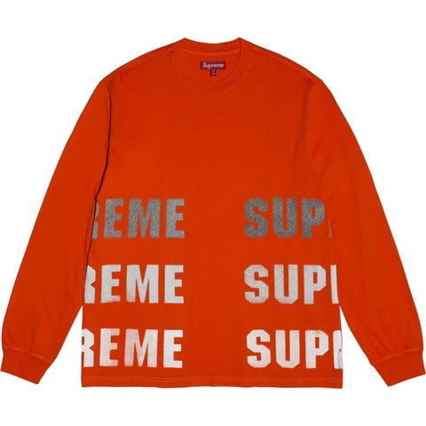 Supreme Reflective L/S Top - Orange