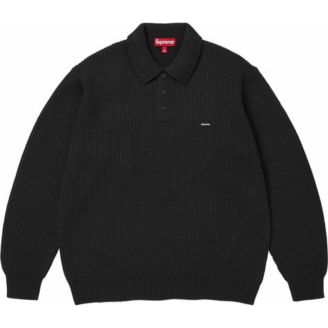 Supreme Small Box Sweater Polo - Black
