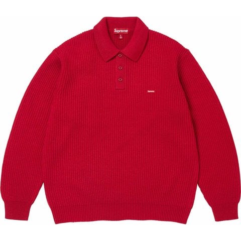 Supreme Small Box Sweater Polo - Red