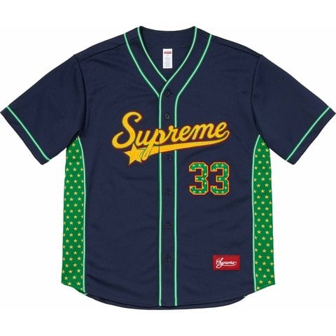 Supreme Stars Baseball Jersey - Navy