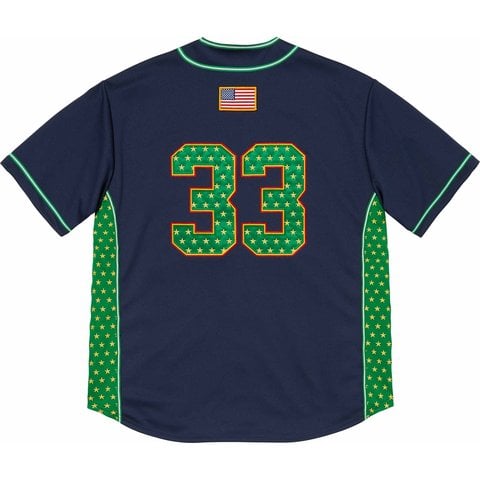 Supreme Stars Baseball Jersey - Navy