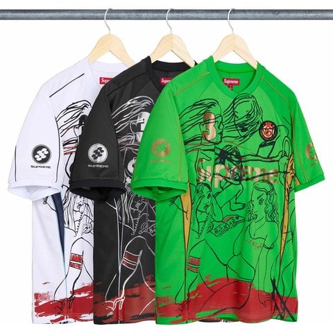 Supreme Supreme/Rita Ackermann Soccer Jersey - Group Shots
