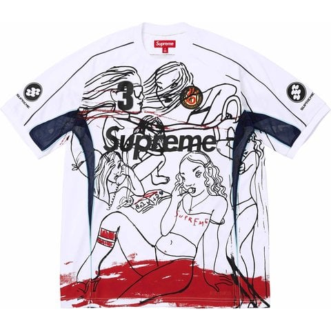 Supreme Supreme/Rita Ackermann Soccer Jersey - White