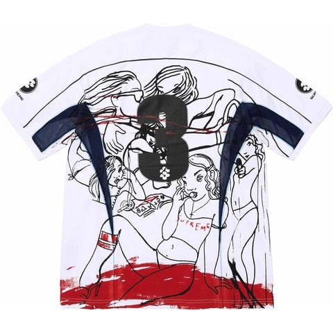 Supreme Supreme/Rita Ackermann Soccer Jersey - White