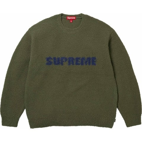 Supreme Textured Sweater - Olive