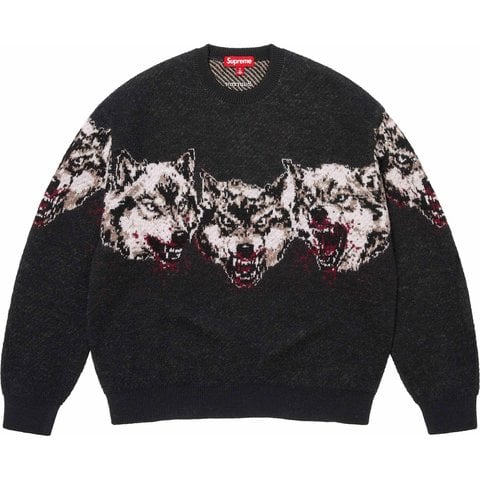 Supreme Wolves Sweater - Black