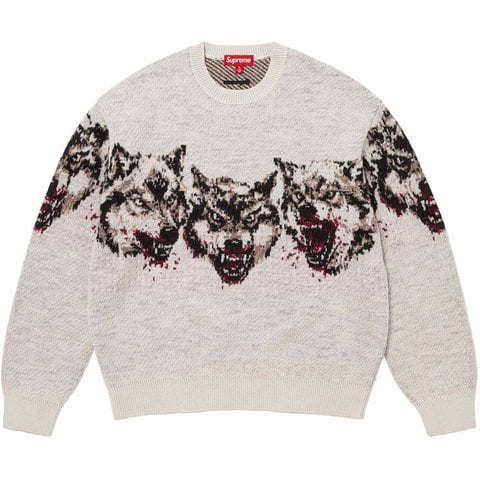 Supreme Wolves Sweater - White