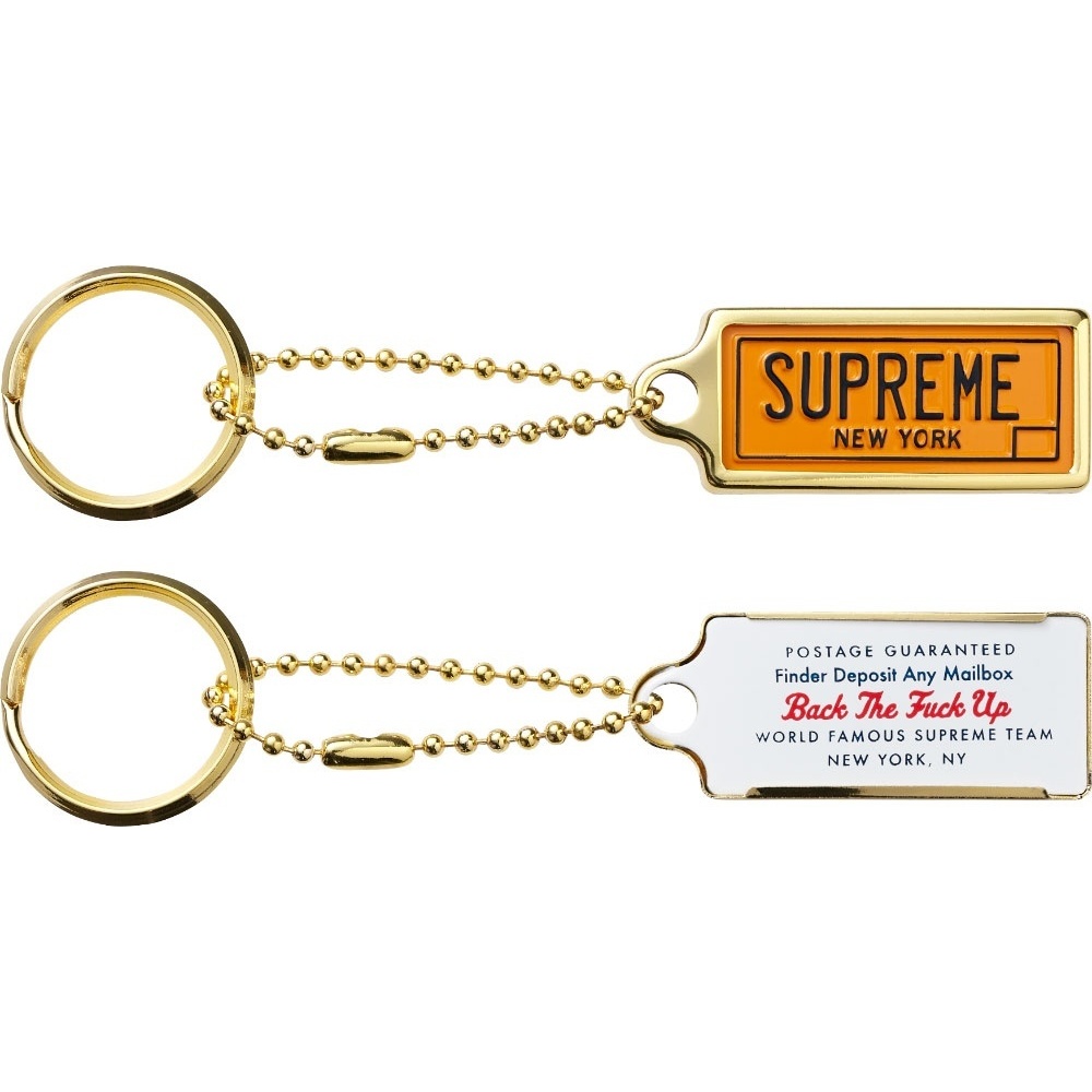 Supreme License Plate Keychain (spring/summer 2012)