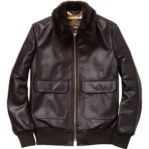 Supreme Schott Leather Flight Jacket 3