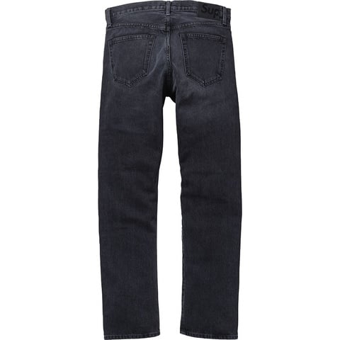 Supreme Stone Washed Black Slim Jean