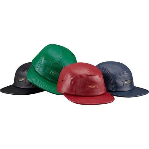 Supreme Leather Camp Cap