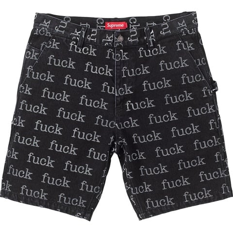 パンツ Supreme 13SS Fuck Denim Painter Short Fuck Painter Short - spring/summer 2013 - Supreme