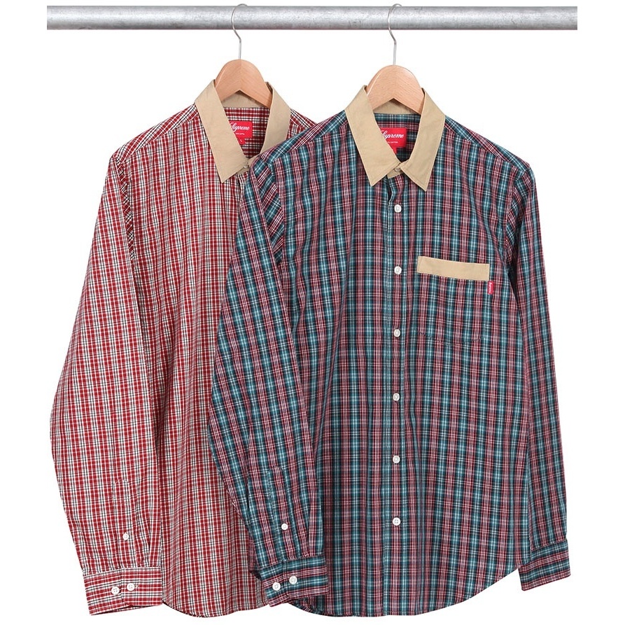 Supreme Contrast Collar Plaid Shirt (spring/summer 2013)