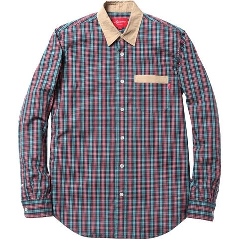 Supreme Contrast Collar Plaid Shirt - Colorway