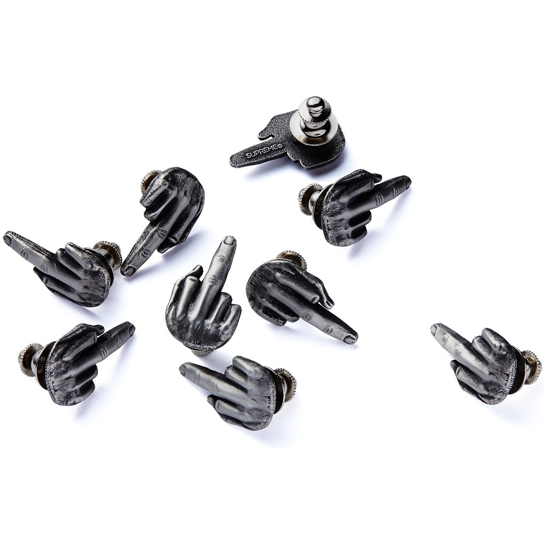 Supreme Middle Finger Pin (spring/summer 2014)