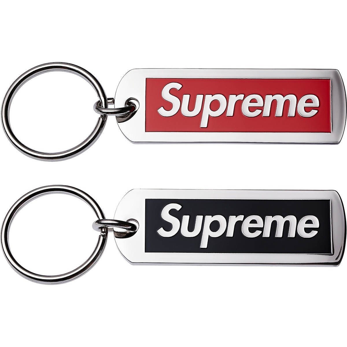 Supreme Metal Tag Keychain (spring/summer 2014)