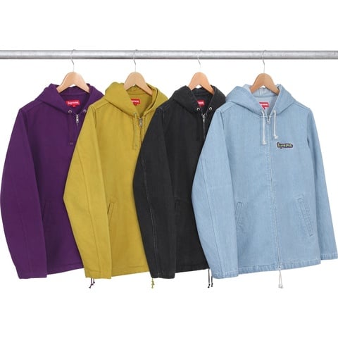 Supreme Denim Hooded Coaches Jacket