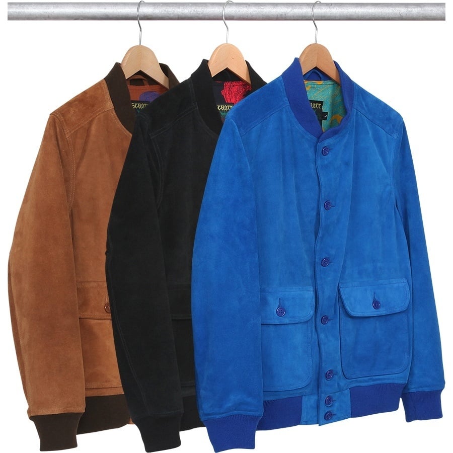 Supreme/Schott® Suede Bomber Jacket - SupremeCommunity