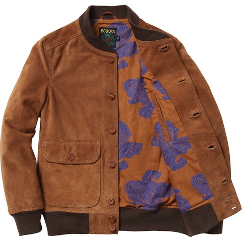 Supreme/Schott® Suede Bomber Jacket - SupremeCommunity