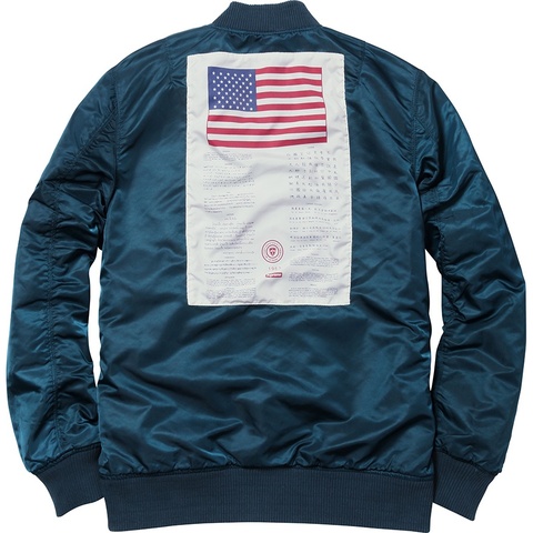 supreme blood chit reversible ma-1 ジャケット Blood Chit Reversible MA-1 - spring/summer 2014 - Supreme