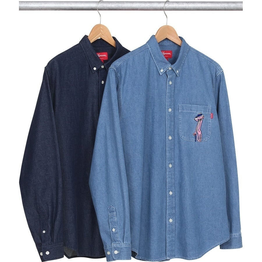 トップス Supreme Pink Panther Denim Shirt 940a6b84652f4f5c87b3b66cb0de92