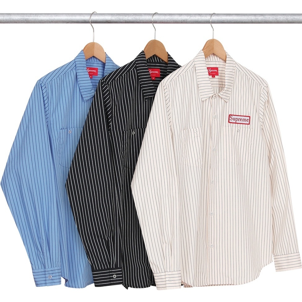 Supreme Striped Work Shirt (spring/summer 2014)