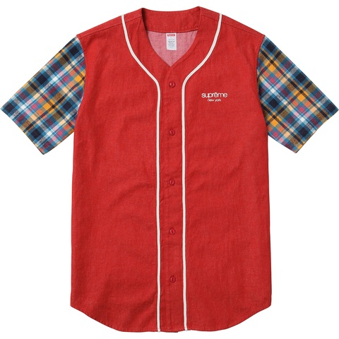 Denim Flannel Baseball Shirt - spring/summer 2014 - Supreme