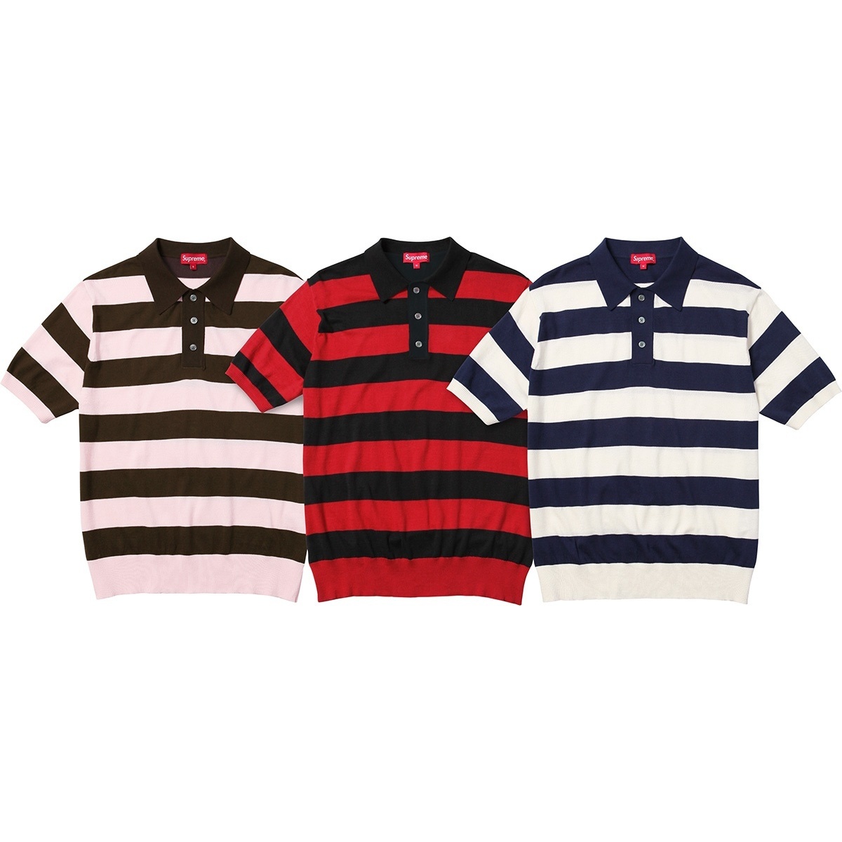 Striped Polo Sweater - spring/summer 2014 - Supreme
