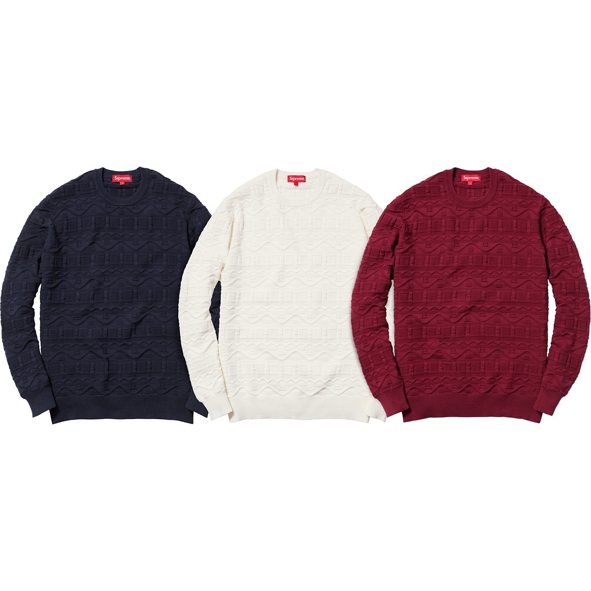 Supreme Cotton Jacquard Sweater (spring/summer 2014)