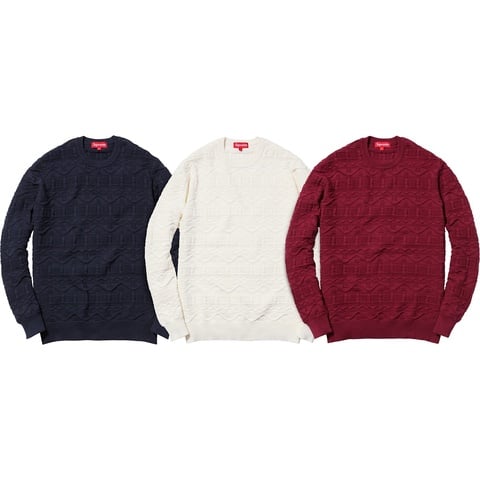 Supreme Cotton Jacquard Sweater