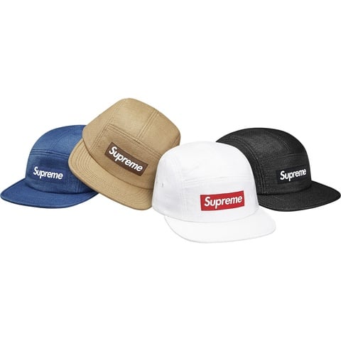 Supreme Rafia Basketweave Camp Cap