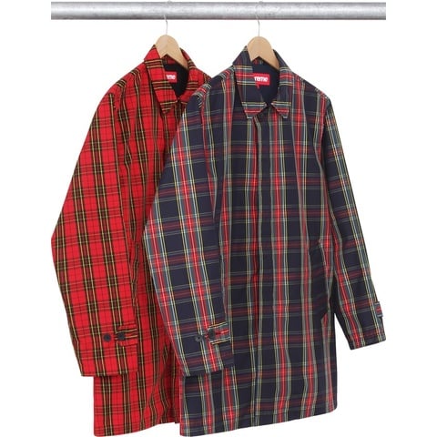 Supreme Plaid Trench Coat